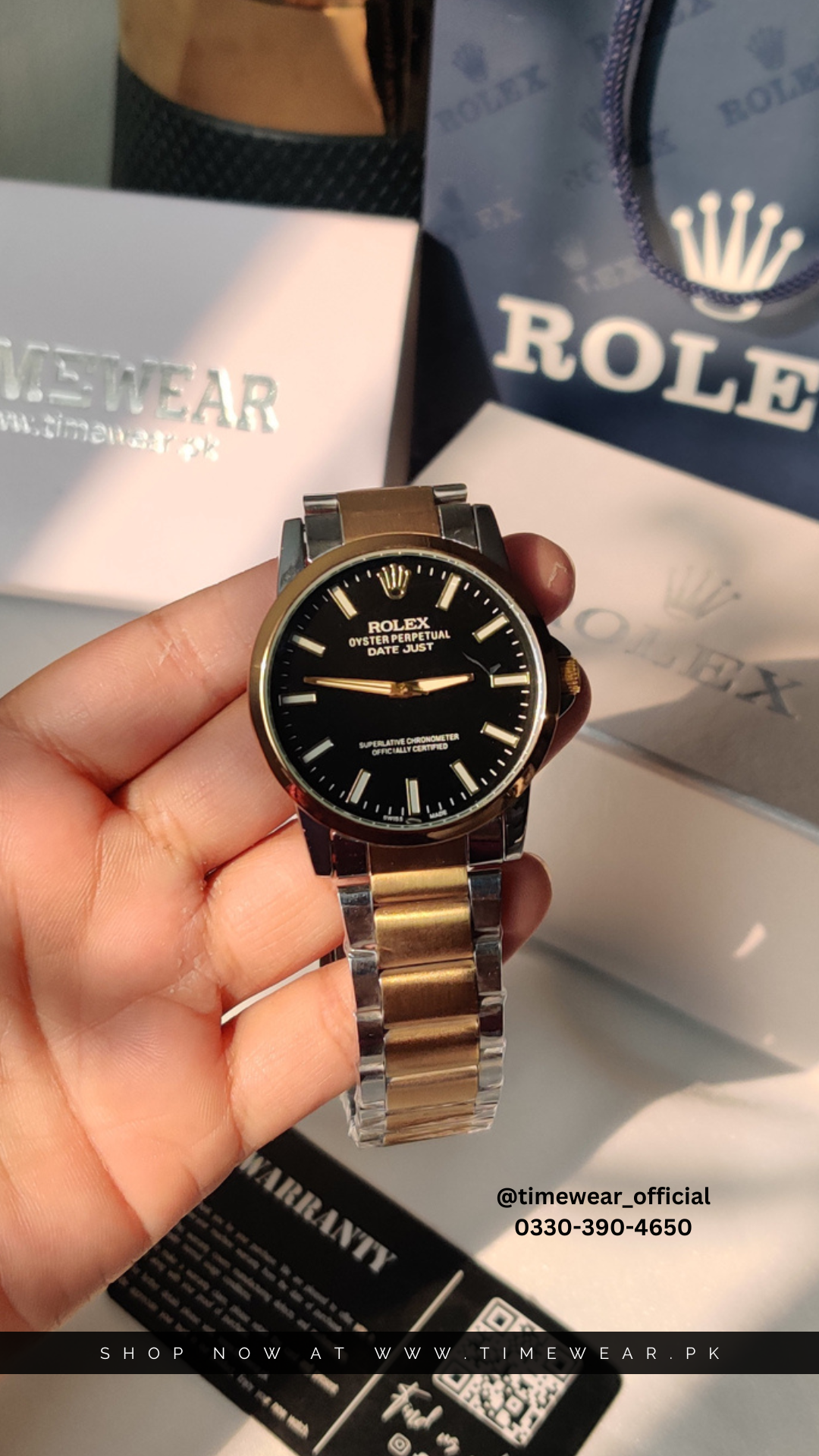 Rolex Gents NW TTG-Bk with Rolex Box