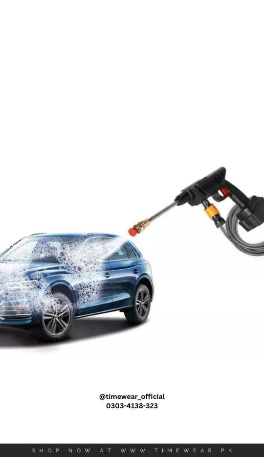 Portable High Pressure Rechargeable Water Gun for Solar, Car & Bike Cleaning