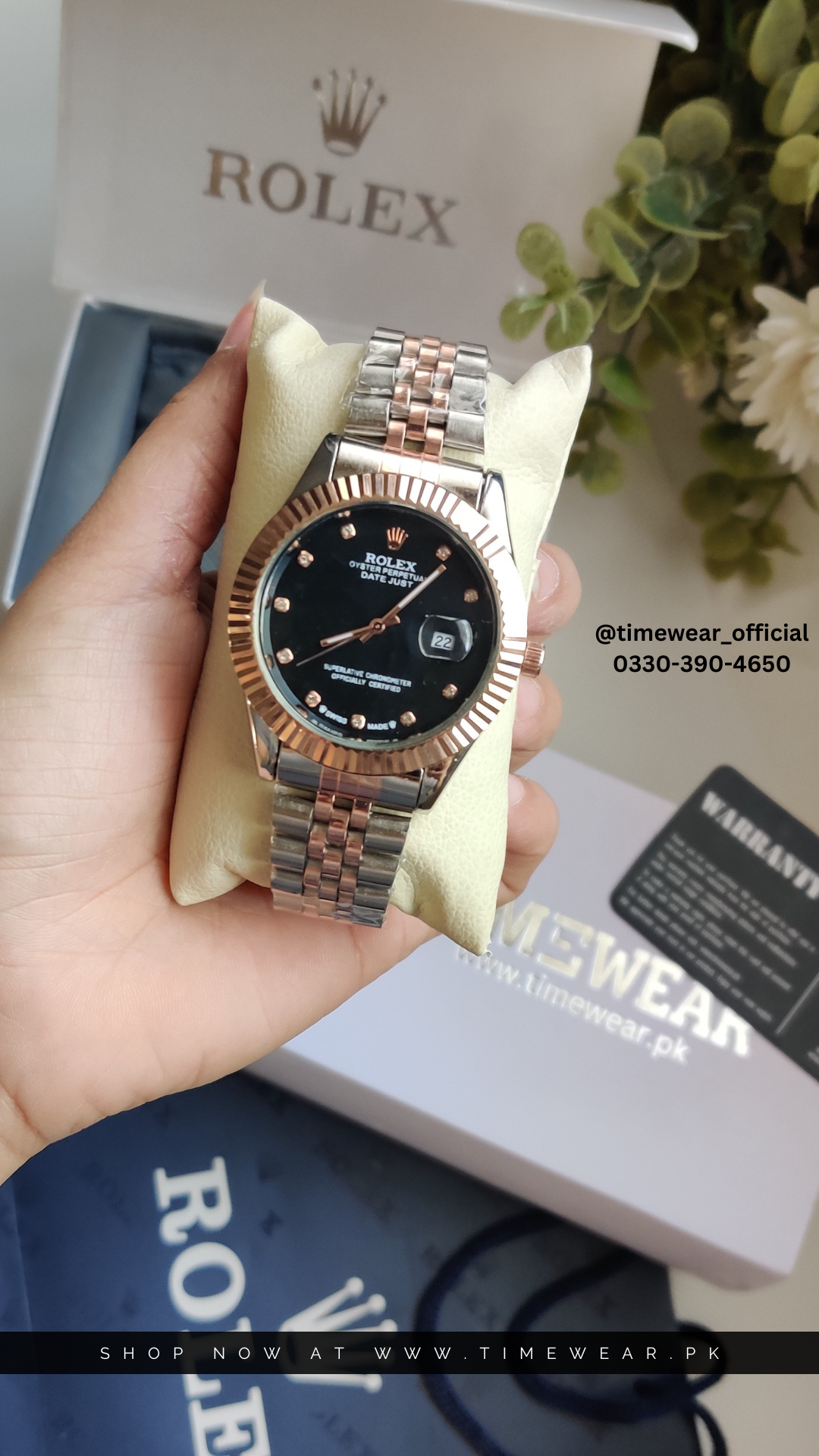 Rolex Gents Date (Kan-TTC-Bk) with Rolex Box