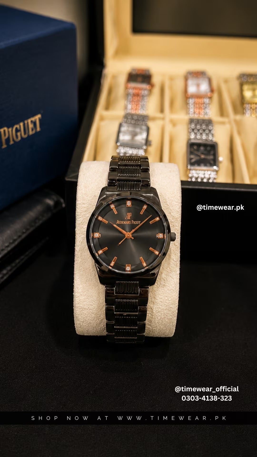 Audemars Piguet Ladies (Black) with Premium Box