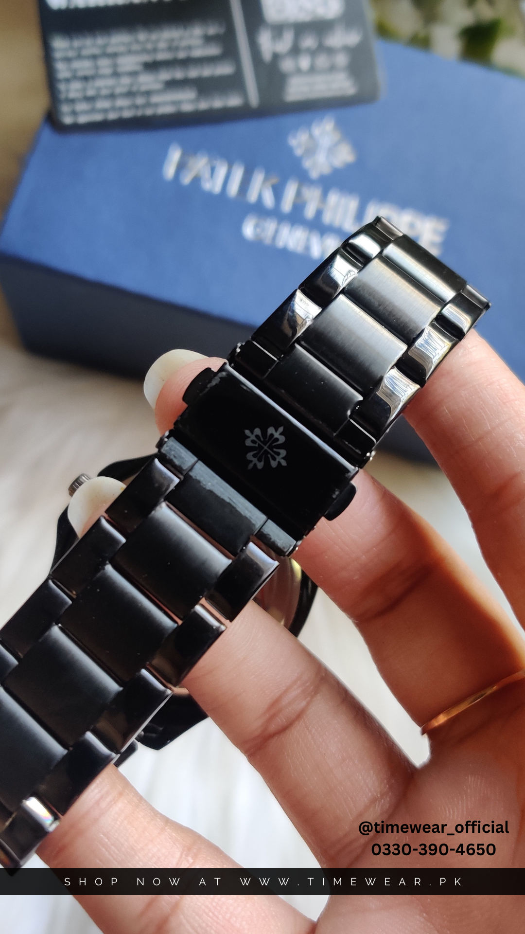 Patek Phillips Black with Patek Box