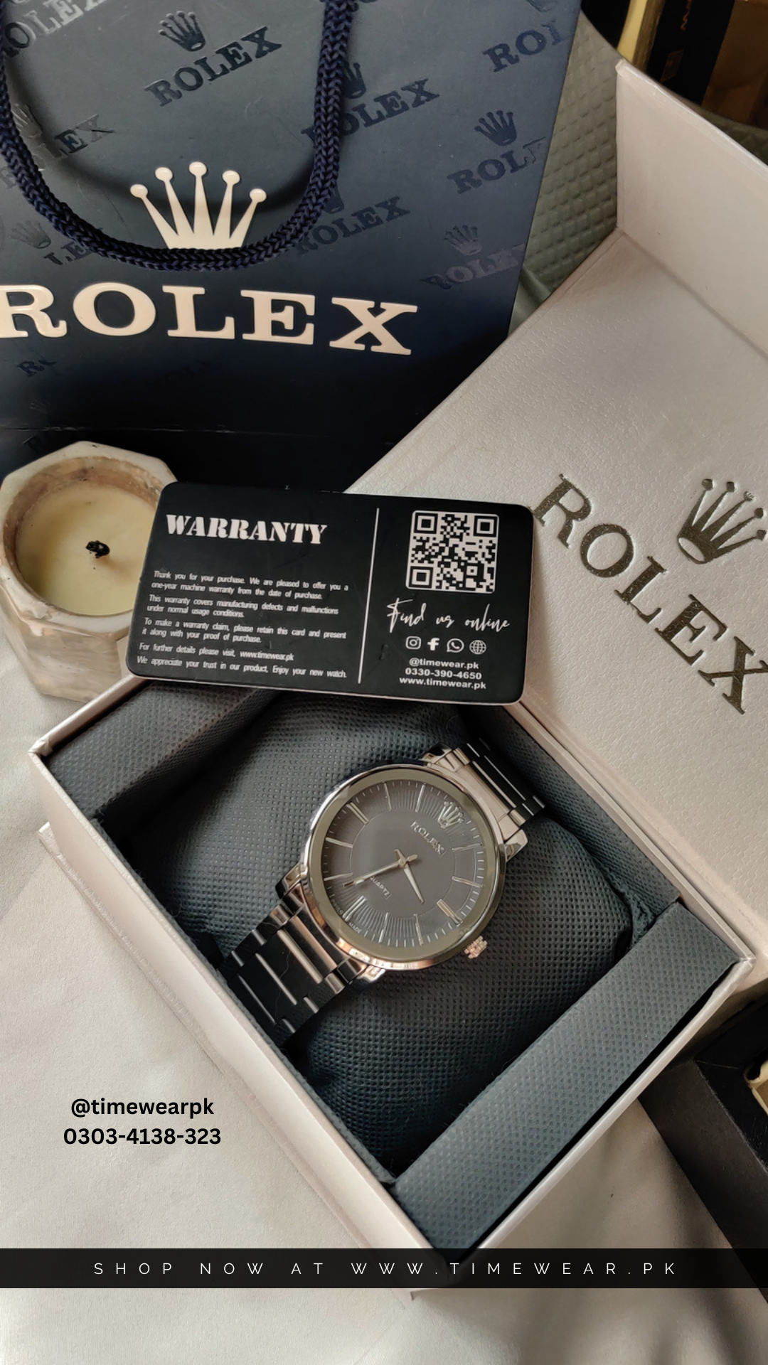 Rolex Gents S-Gray with Rolex Box