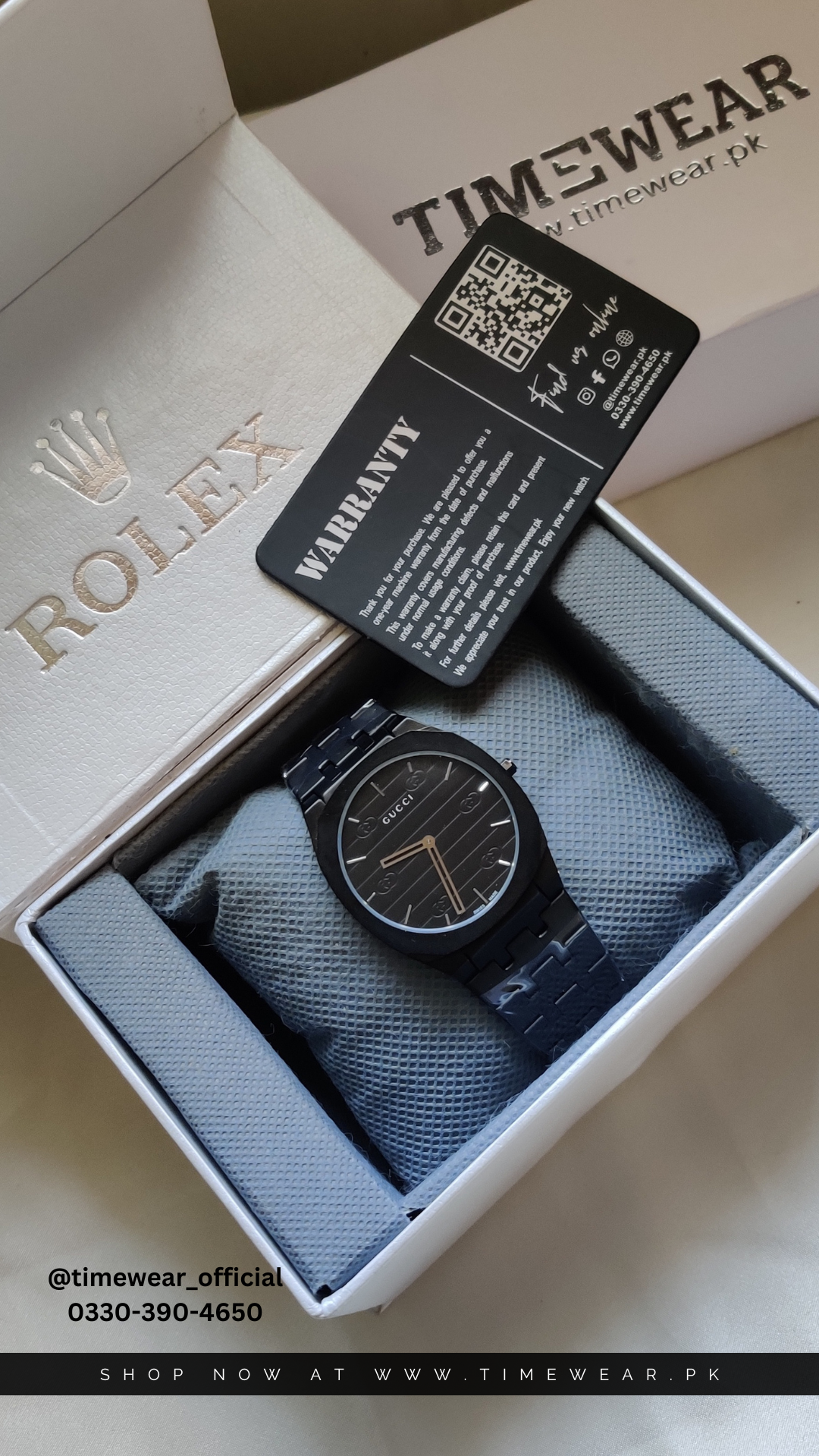 Gucci Gents Slim Dial (Black)