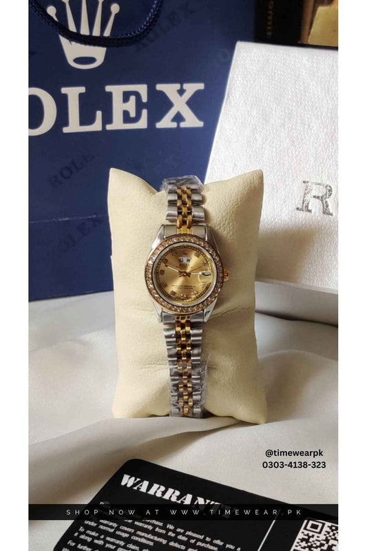 Rolex stone ladies with Rolex box TTG