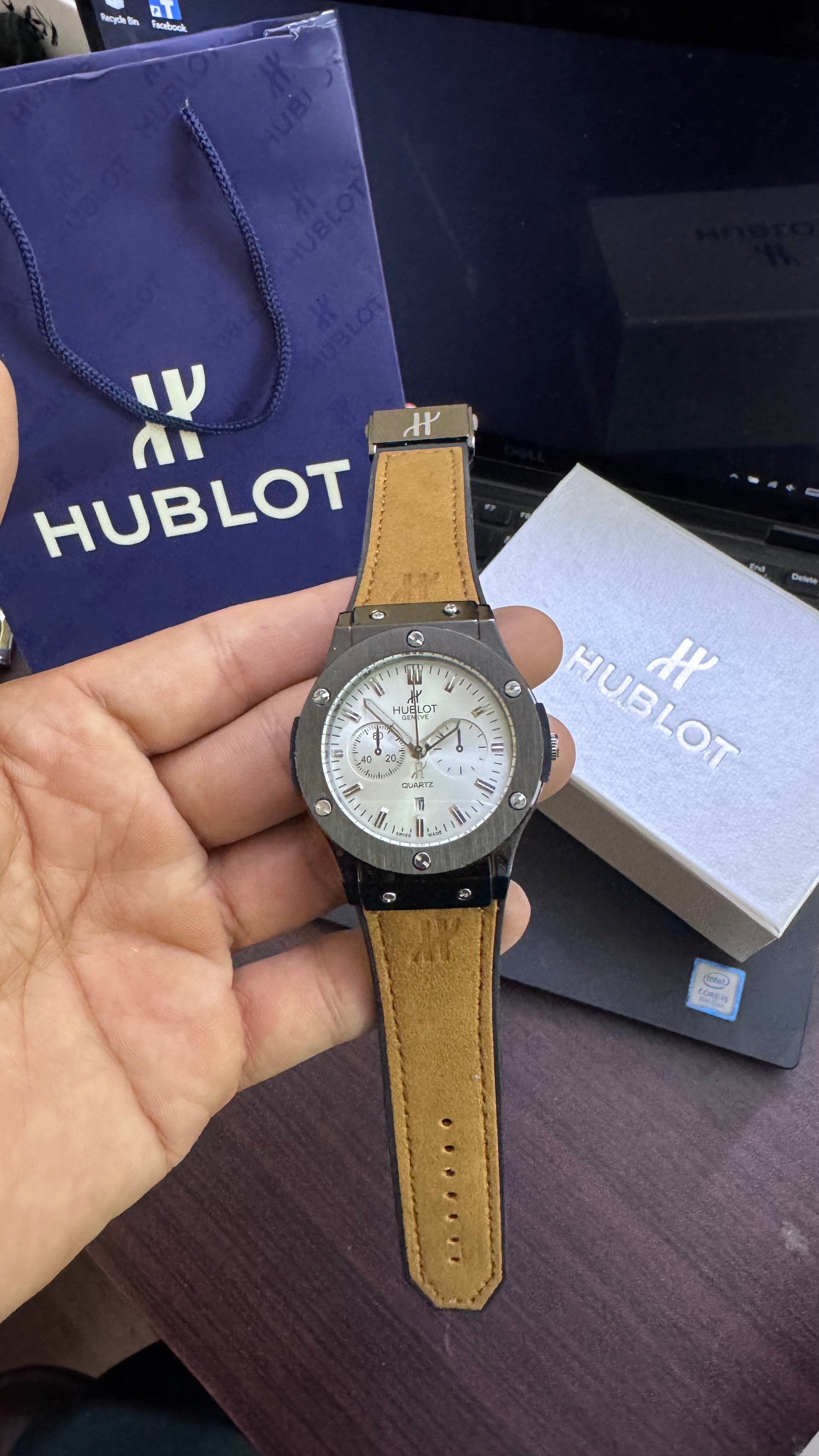 Hublot Strap Adjustable Master Lock (Hublot Box & One Year Warranty Card)