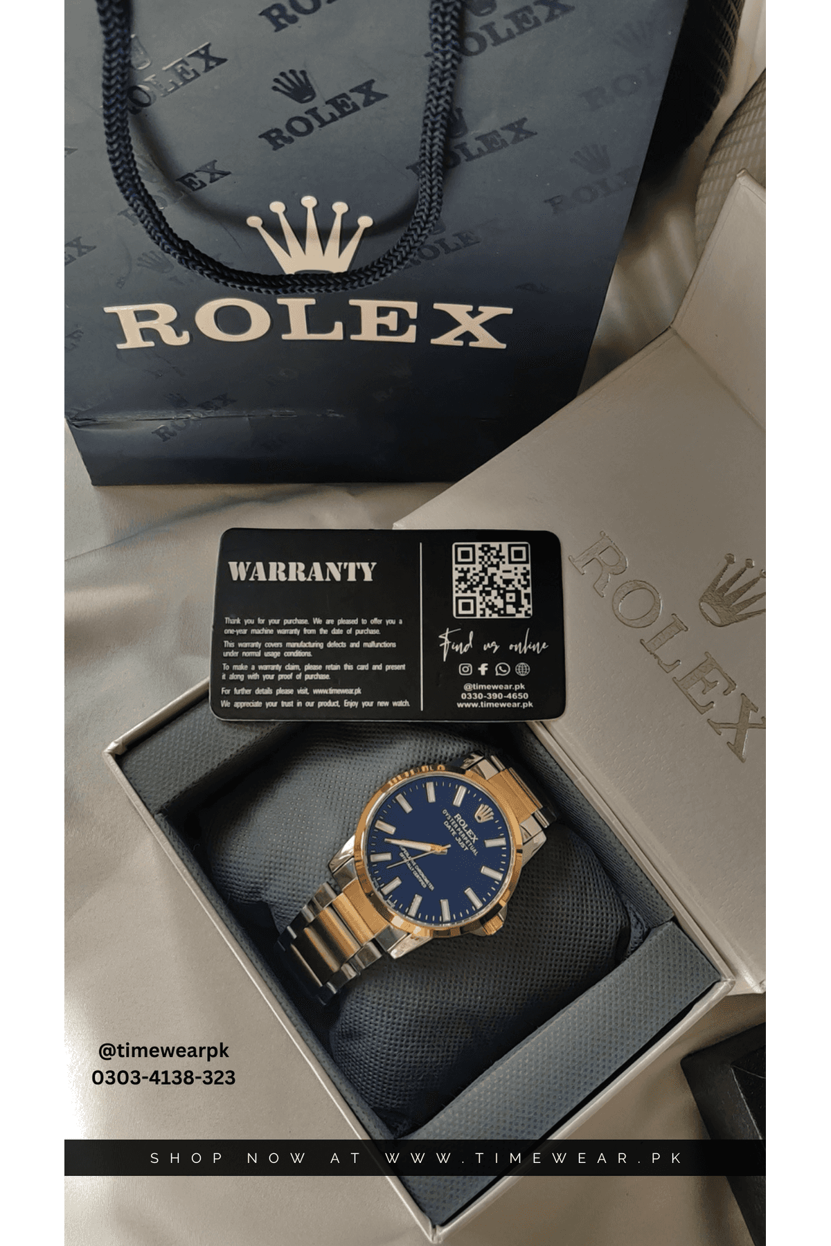 Rolex Gents NW (TTG-Bk) with Rolex Box