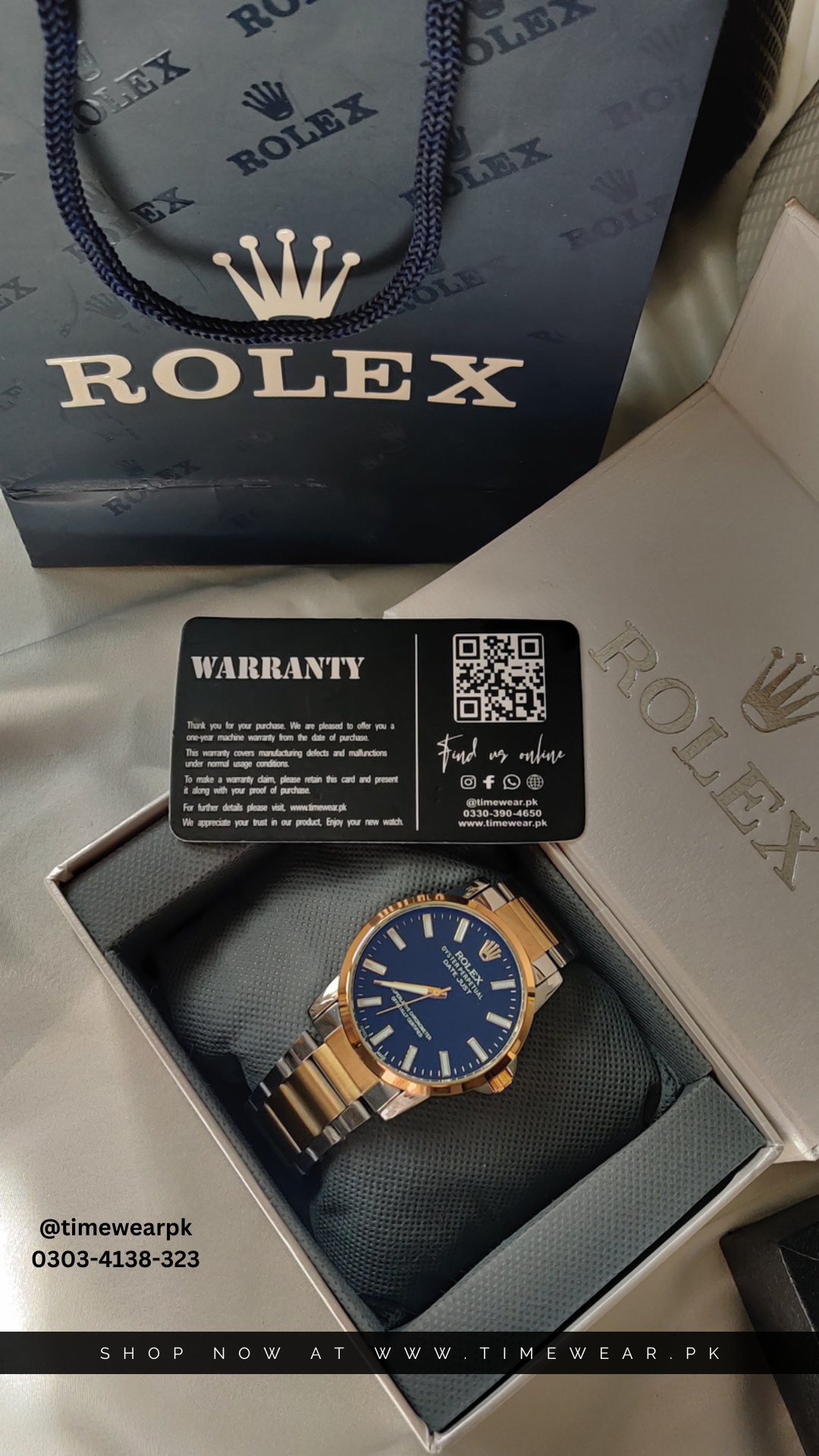 Rolex Gents NW (TTG-Bk) with Rolex Box