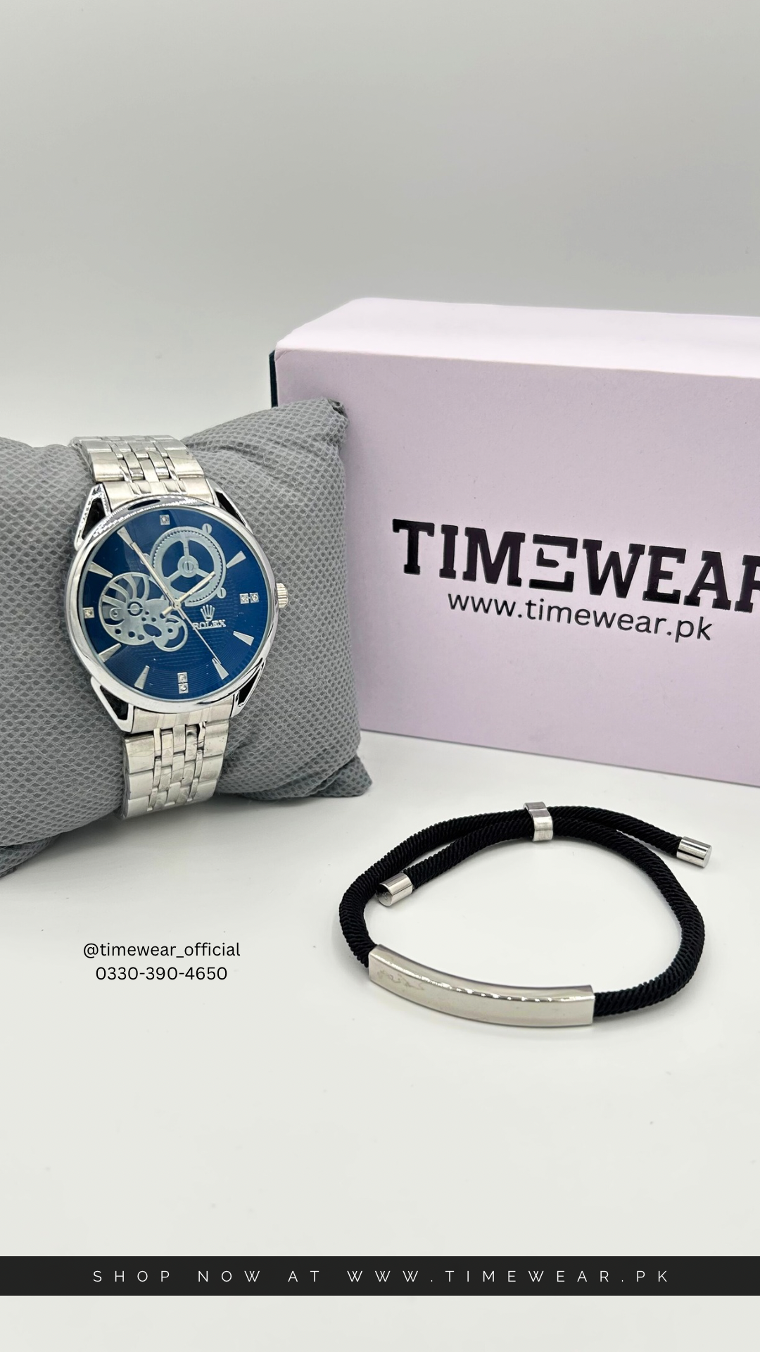 Bundle Offer (Rolex Gents + Bracelet - DSB-02) with Rolex Box