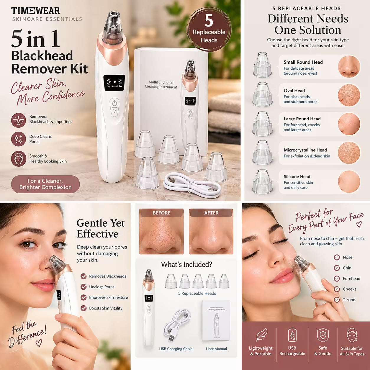 5 in 1 Blackheads Remover