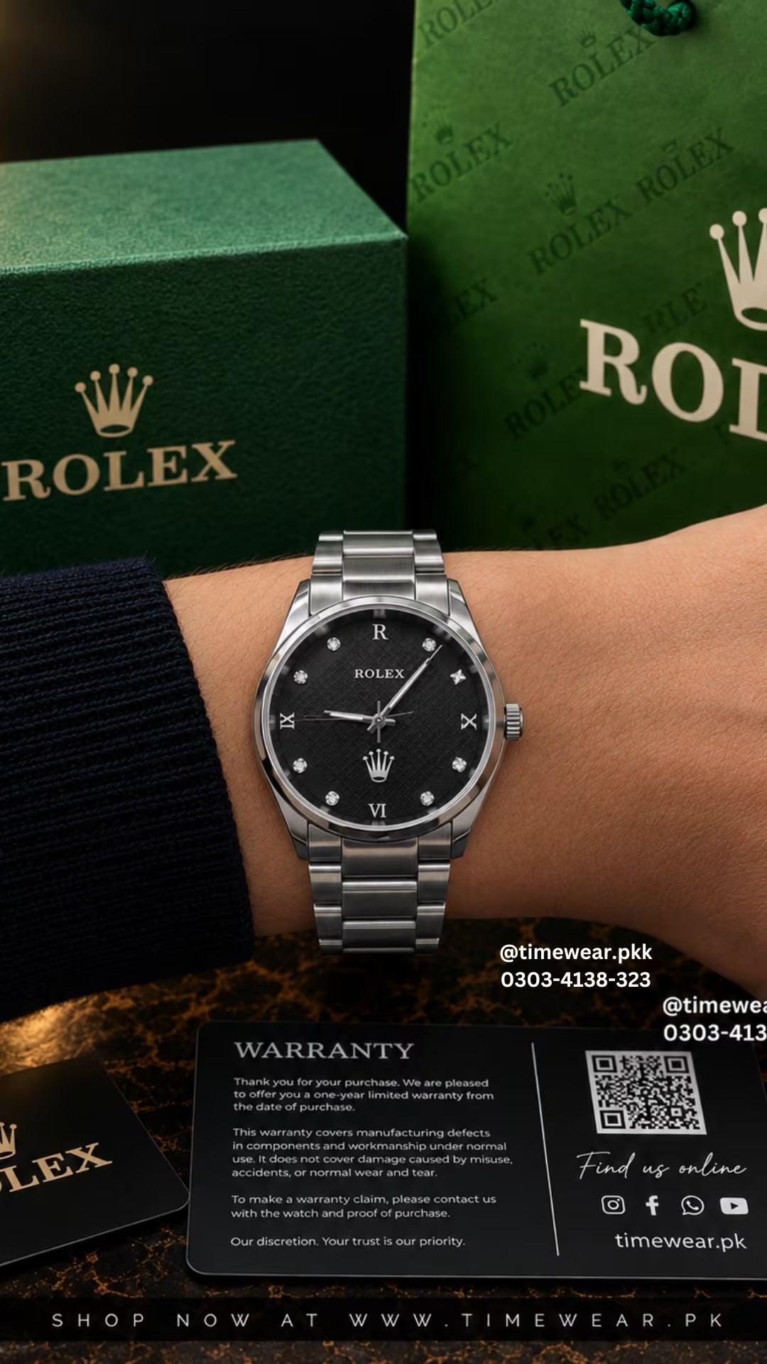 Rolex Gents with Rolex Box SK with Rolex Box & One Year Warra