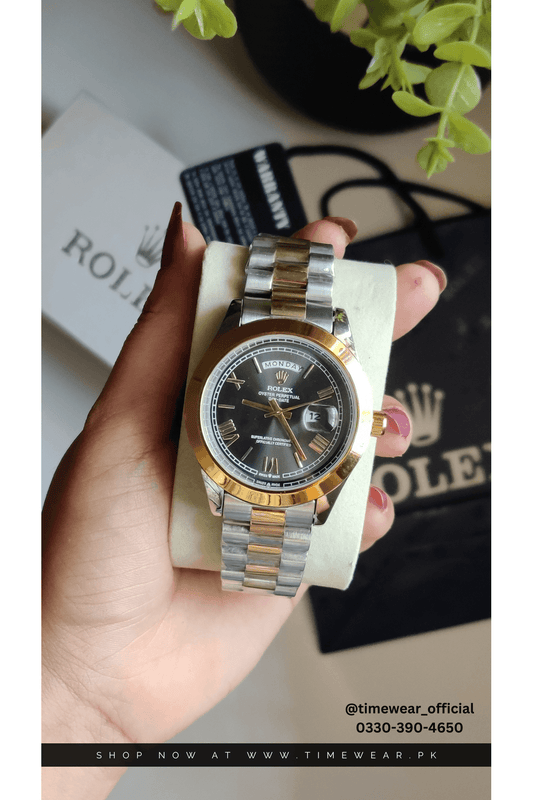Rolex Gents Crown Lock (RO-TTBK) Premium Rolex Box, Bag & Warranty Card