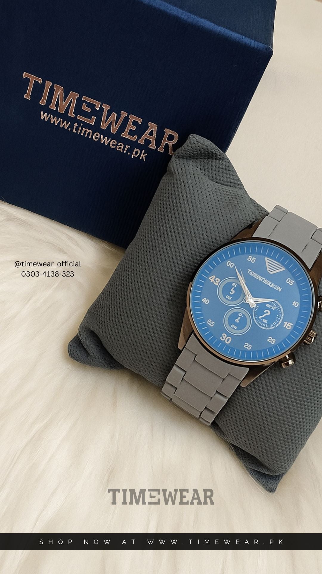 Gray Armani Gents Watch