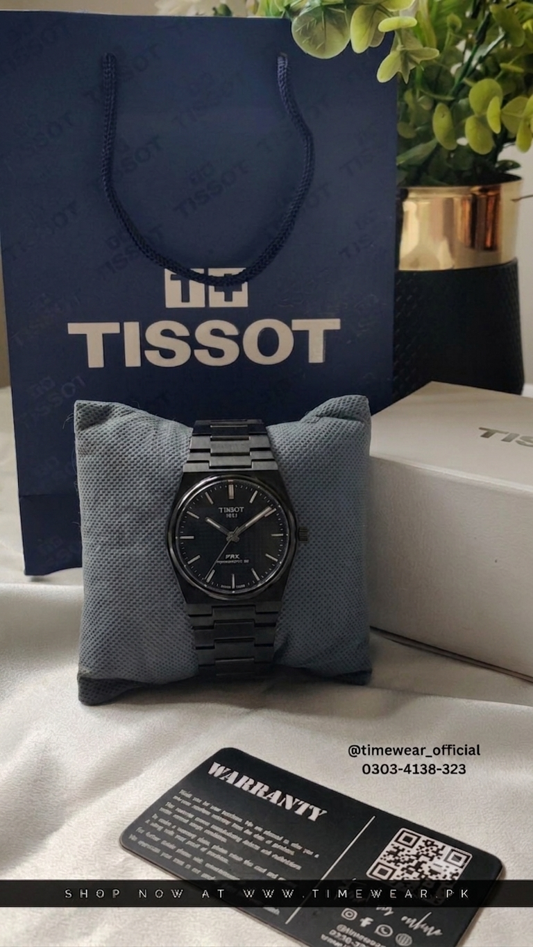 Tissot Chain PRX Black With Tissot  Premium Box & One Year Warranty