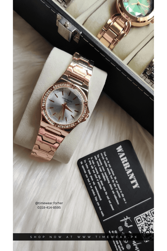 Patek Philippes Ladies Watch Stone Rose-Wh