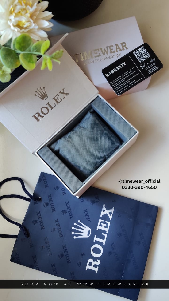 Rolex Gents Crown Lock Premium Rolex Box, Bag & Warranty Card