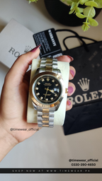 Rolex Gents Crown Lock (TTBK) Premium Rolex Box, Bag & Warranty Card