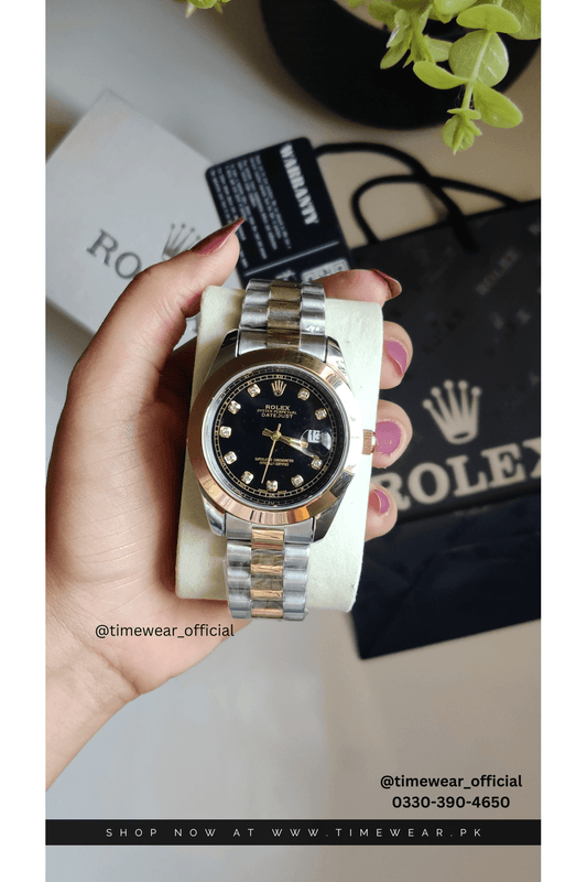 Rolex Gents Crown Lock (TTBK) Premium Rolex Box, Bag & Warranty Card