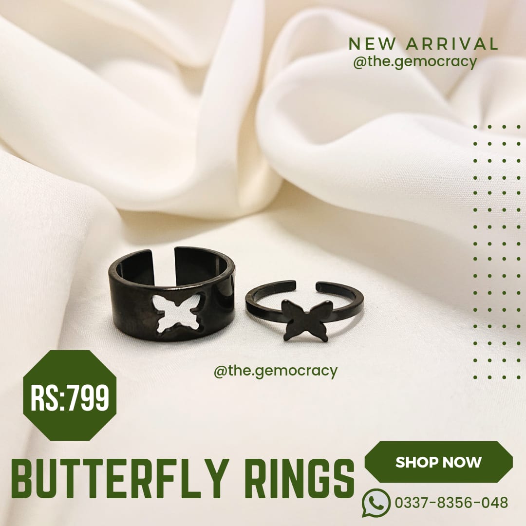 Couple Butterfly Ring