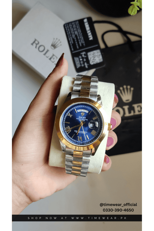 Rolex Gents Crown Lock (RO-TTBL) Premium Rolex Box, Bag & Warranty Card