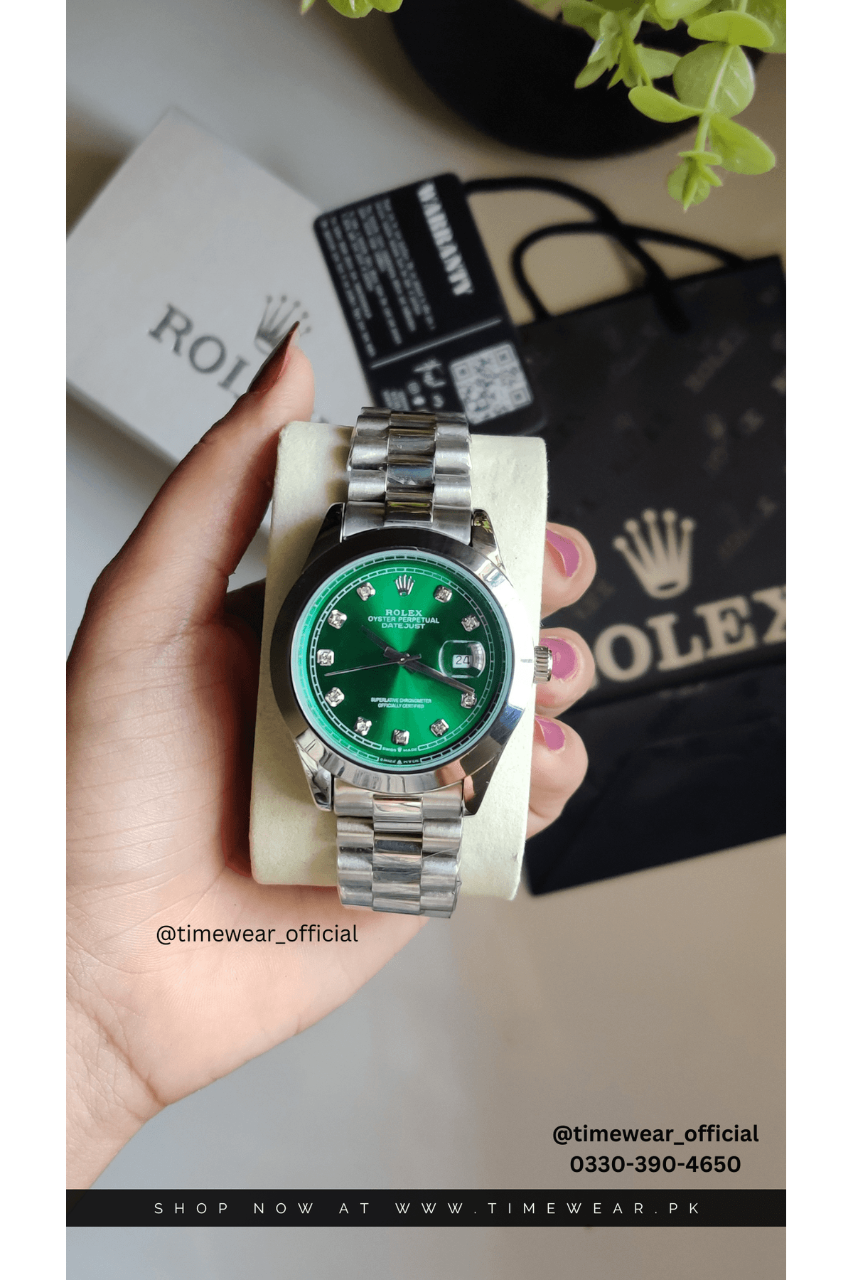 Rolex Gents Crown Lock (SGR) Premium Rolex Box, Bag & Warranty Card